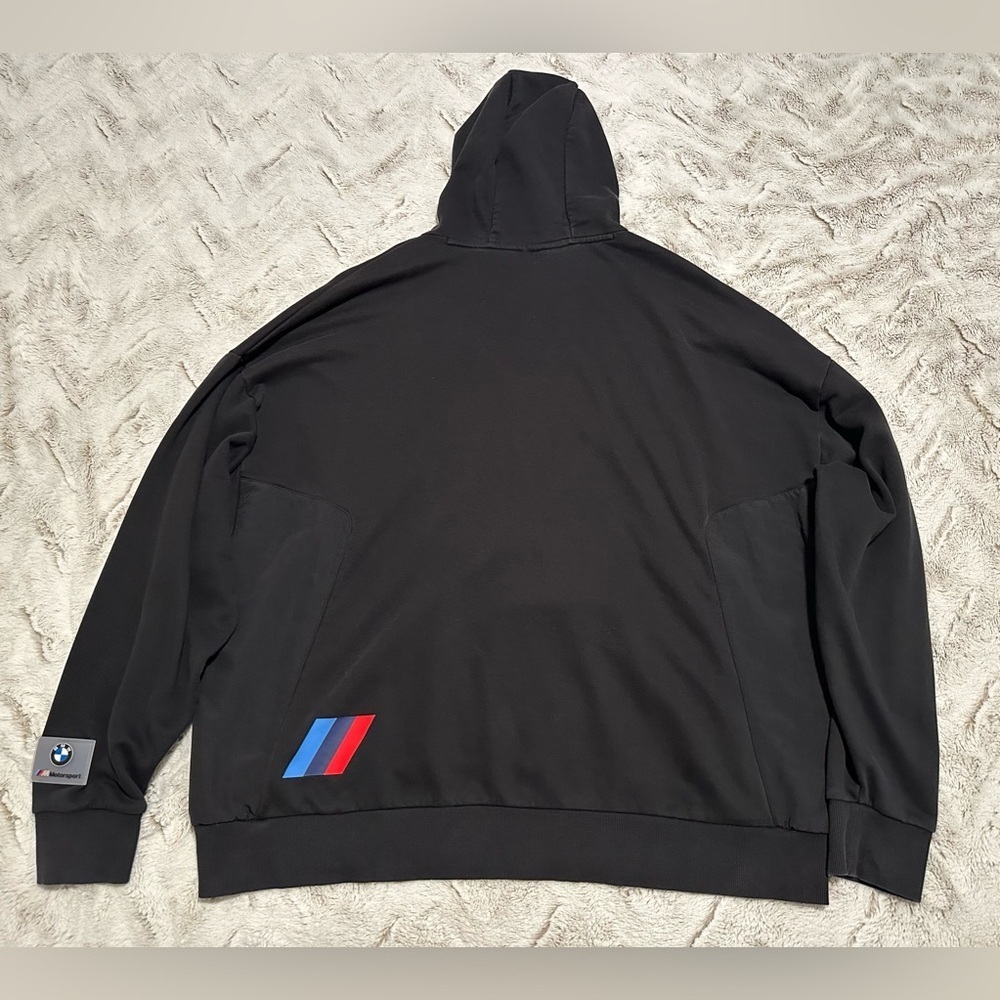 Puma x BMW Motorsport Black Hoodie with Colorful Abstract Logo BMW Emblem - Picture 9 of 13